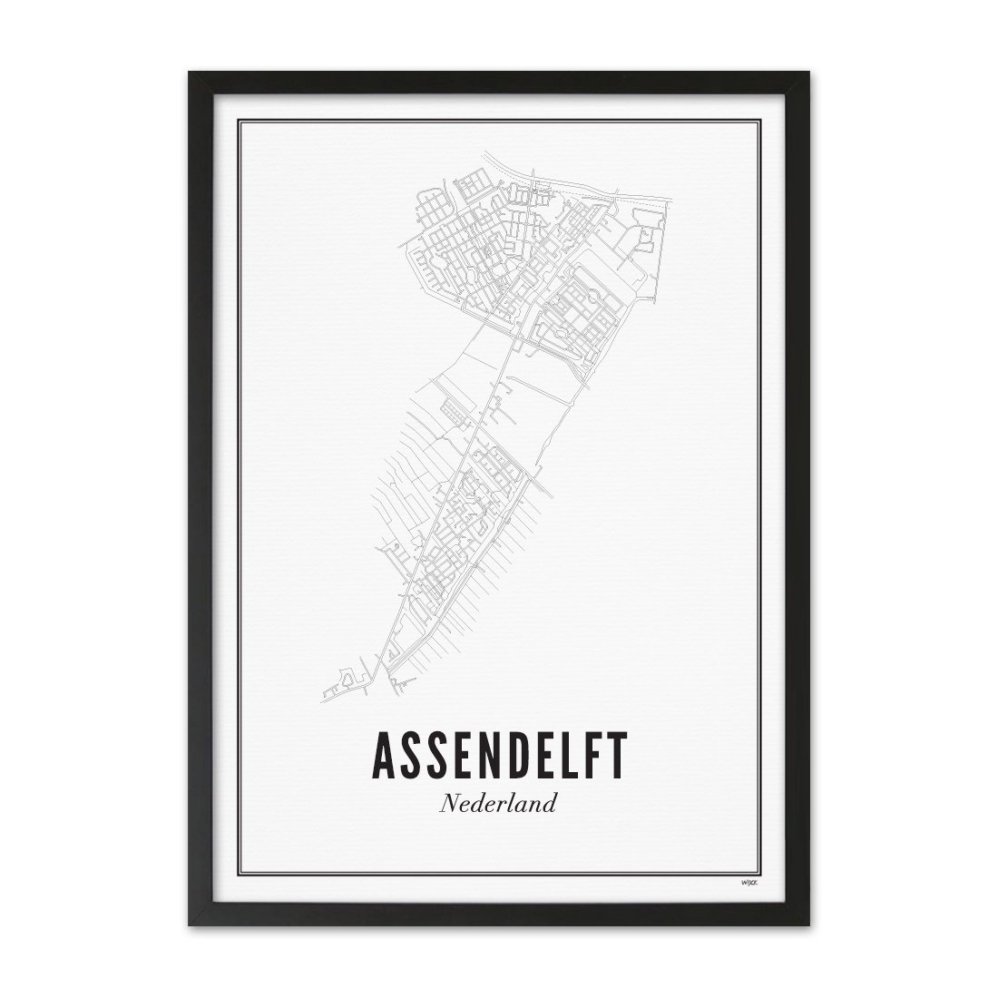 Poster von Assendelft - Stadt | WIJCK.